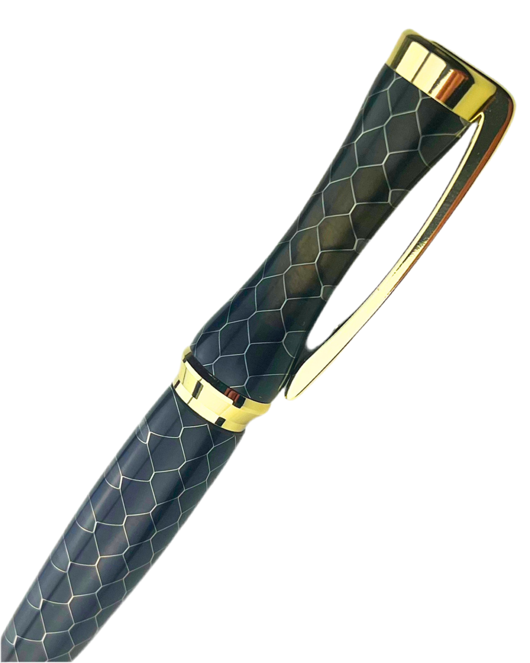 Handmade Acrylic Ballpoint Pen With Honey Comb Design - Aspden & Co Limited Liability Company