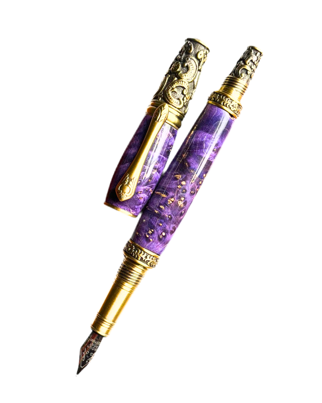 Purple Elder Wood Fountain Pen