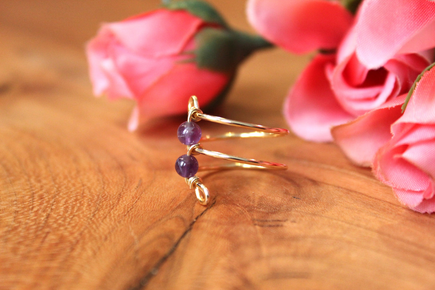 Gold Double Wrap Ring - Aspden & Co Limited Liability Company