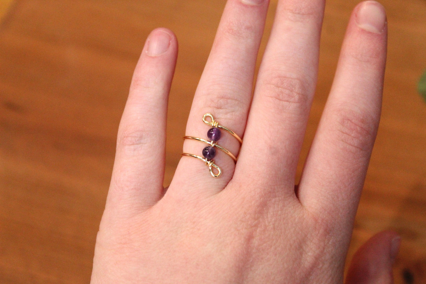 Gold Double Wrap Ring - Aspden & Co Limited Liability Company