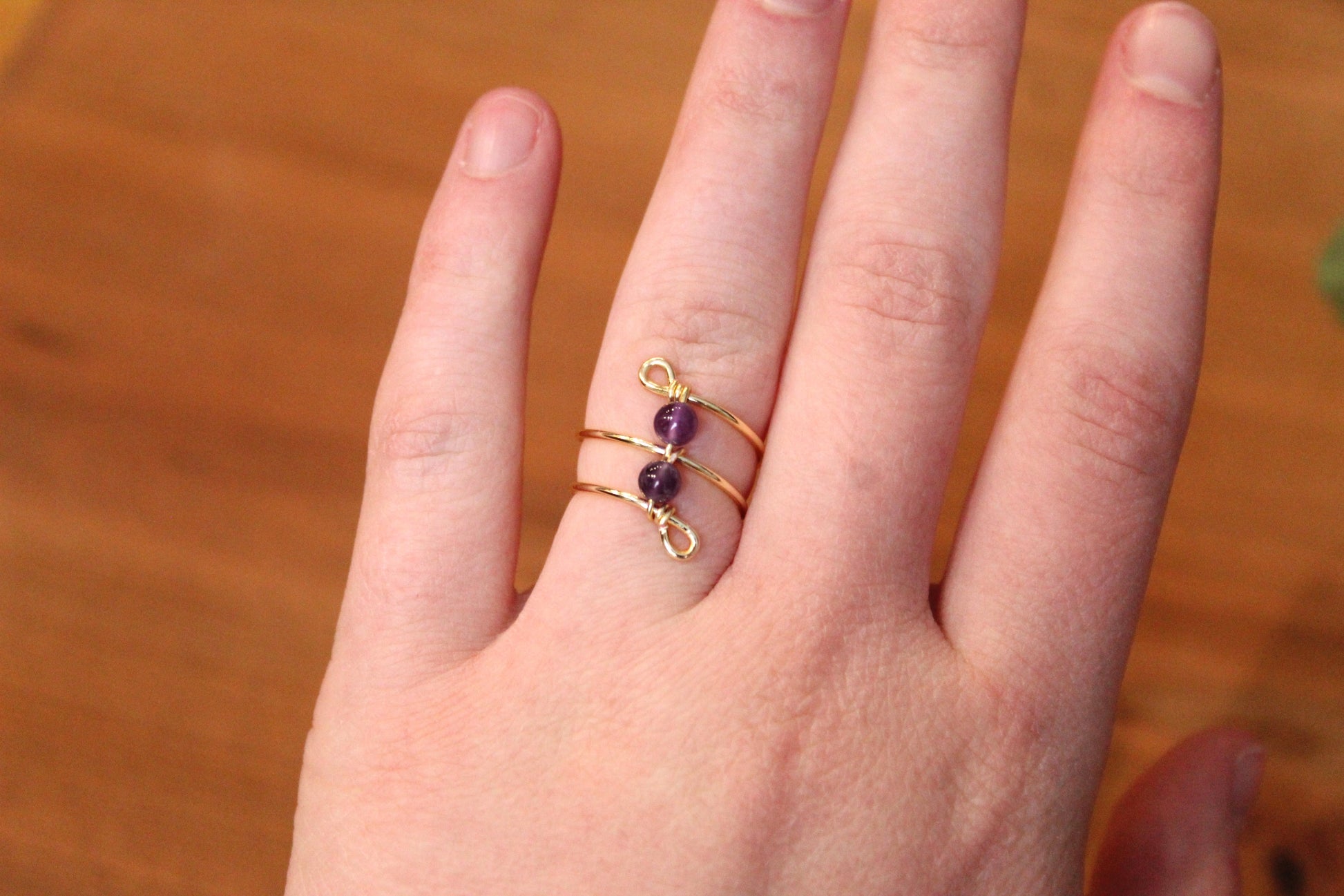 Gold Double Wrap Ring - Aspden & Co Limited Liability Company