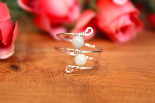 Silver Double Wrap Ring - Aspden & Co Limited Liability Company