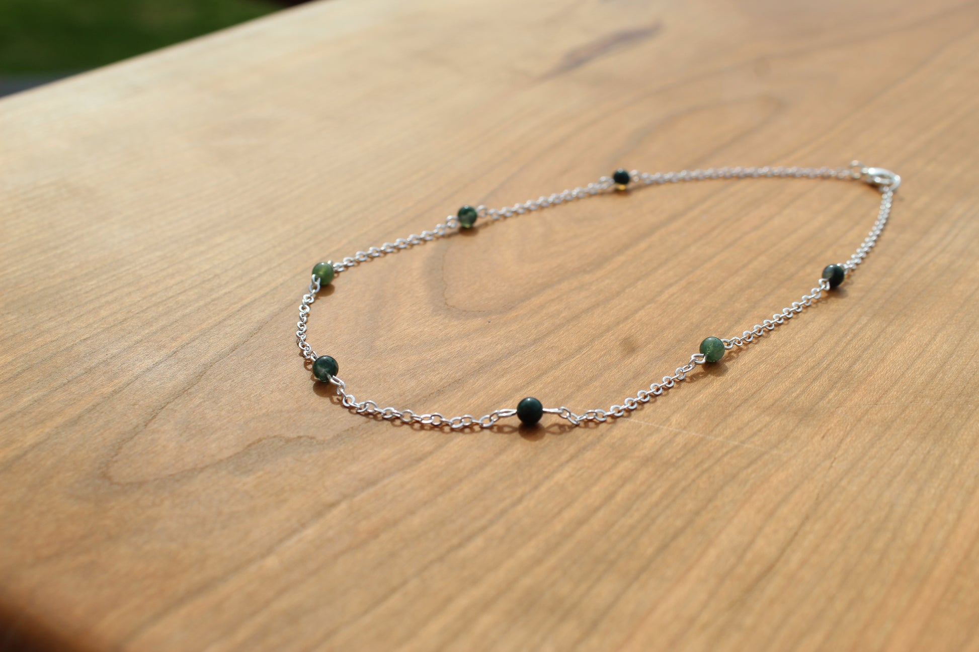 Silver Plated Beaded Necklace - Aspden & Co Limited Liability Company