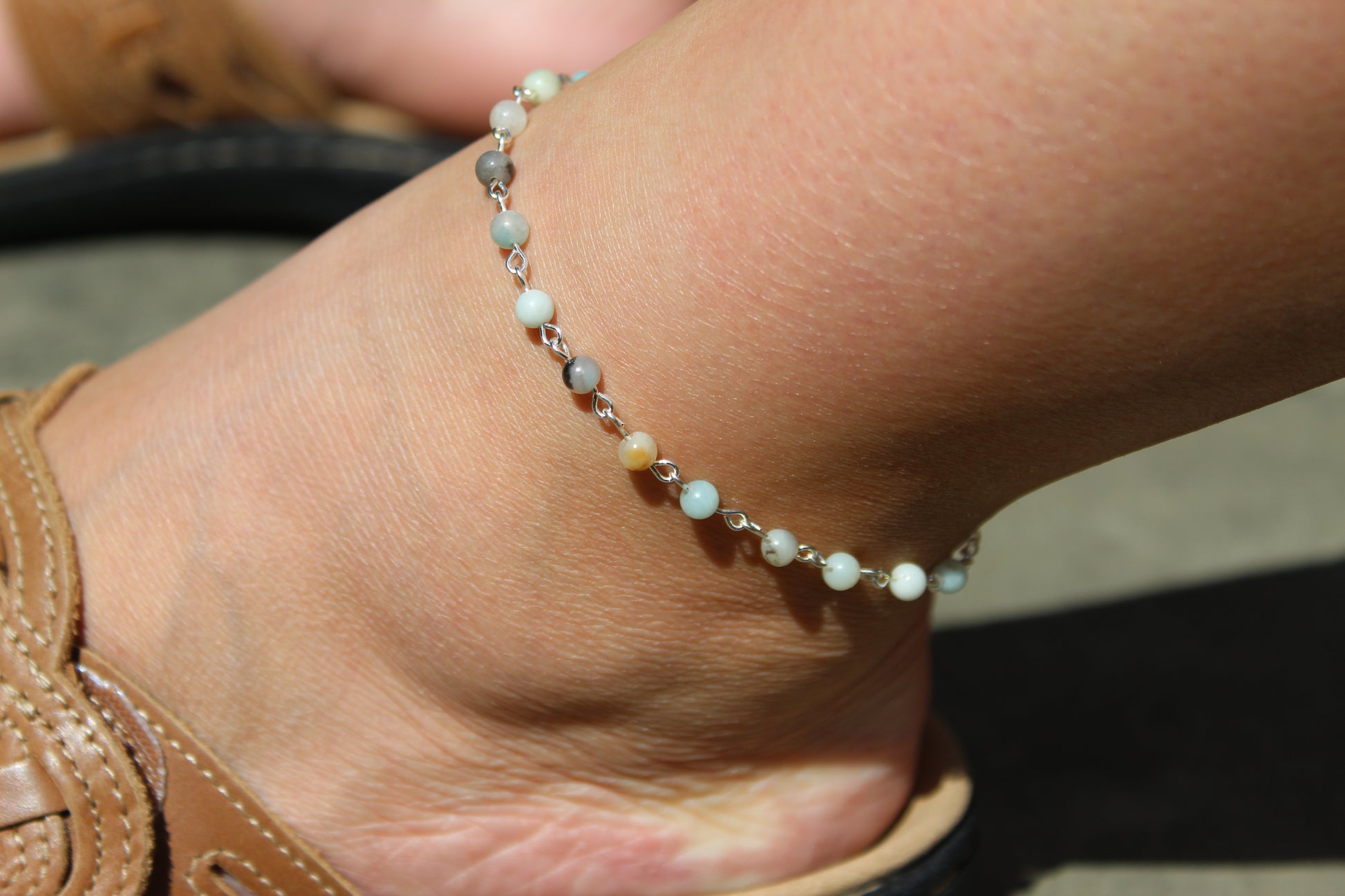 Beaded Wire Anklet - Aspden & Co Limited Liability Company