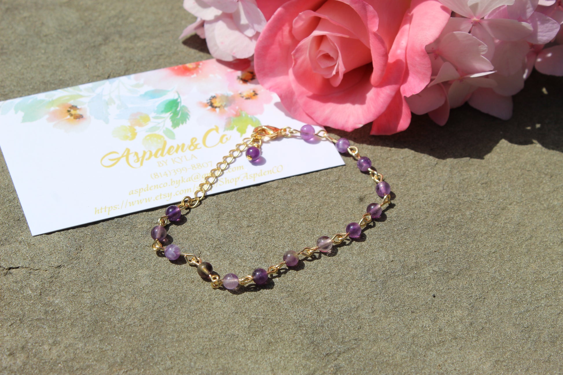 Beaded Wire Bracelet - Aspden & Co Limited Liability Company