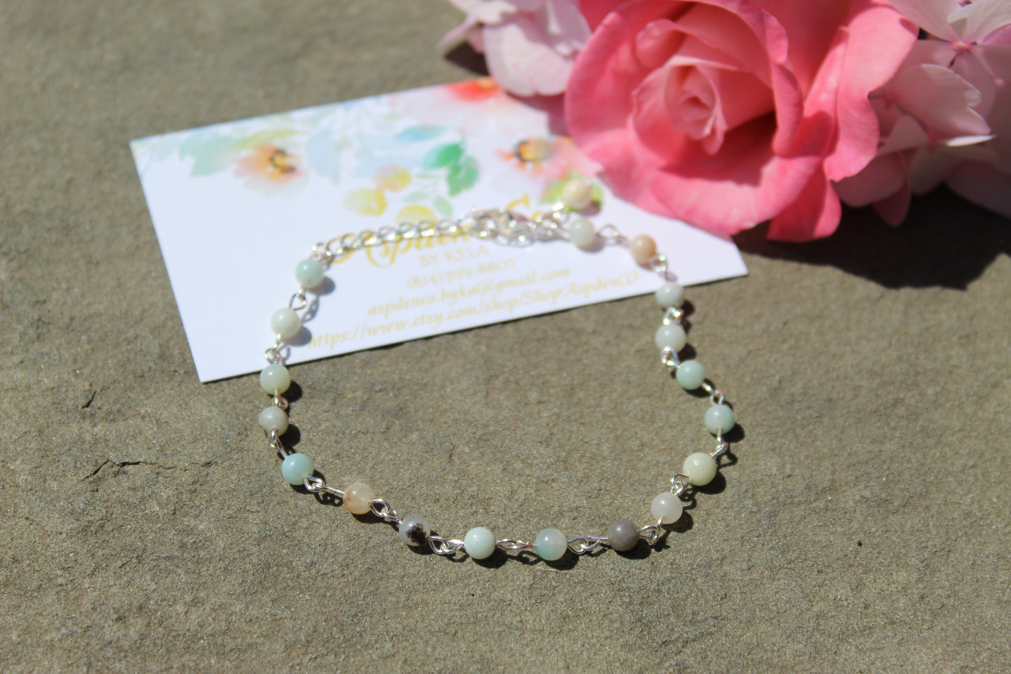 Beaded Wire Anklet