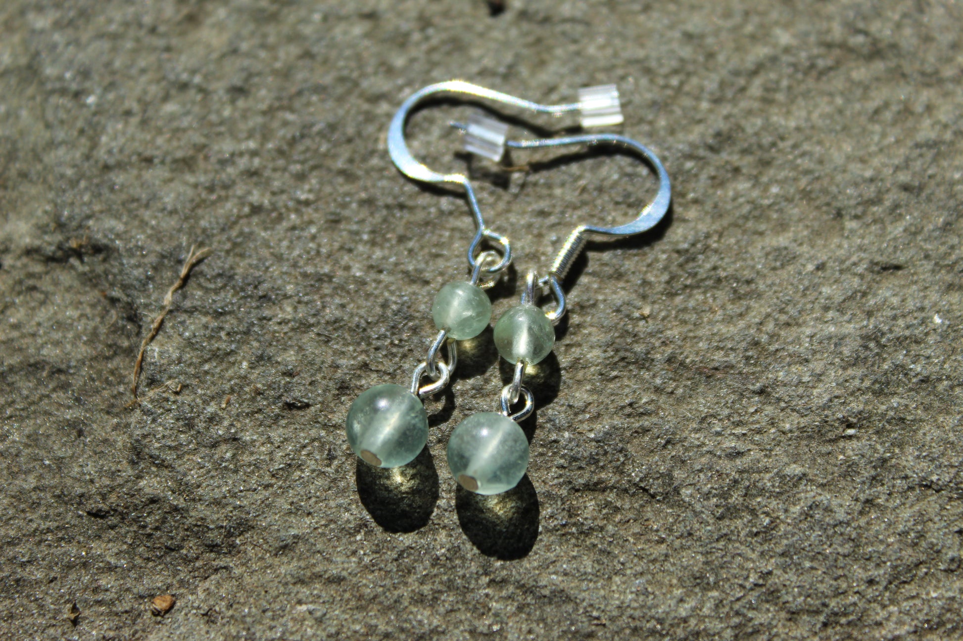 Silver Plated Fluorite Drop Earrings - Aspden & Co Limited Liability Company