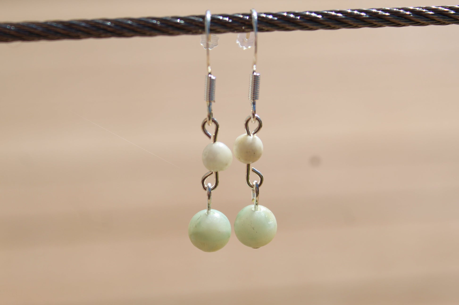 Silver Plated Amazonite Drop Earrings - Aspden & Co Limited Liability Company