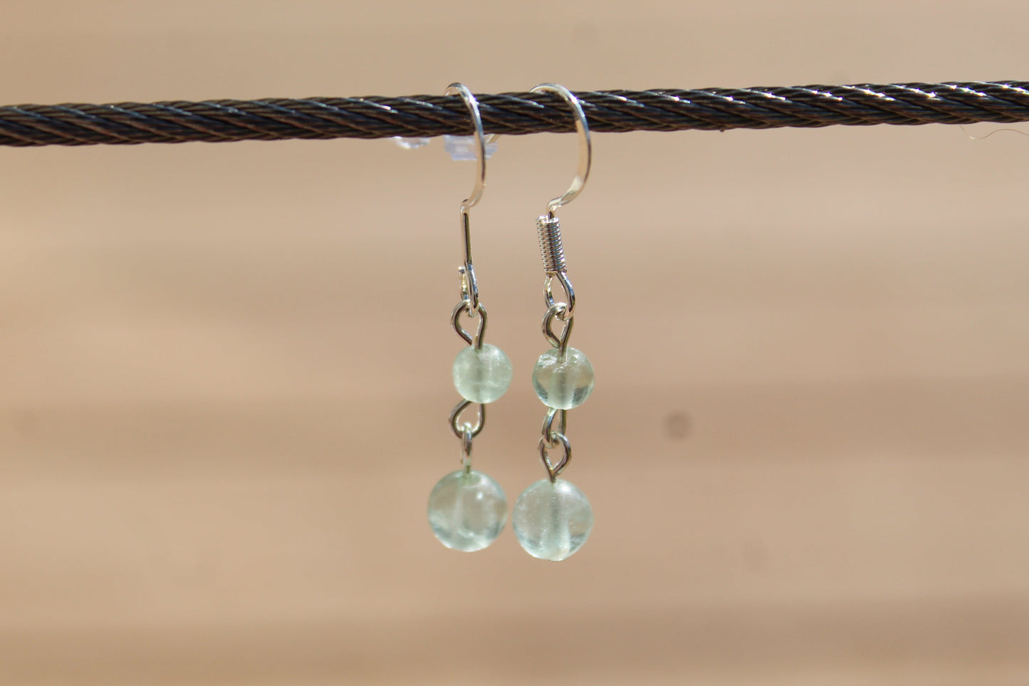Silver Plated Fluorite Drop Earrings - Aspden & Co Limited Liability Company