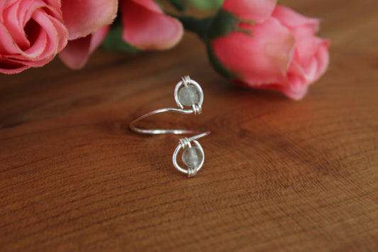 Silver Adjustable Wrap Ring - Aspden & Co Limited Liability Company