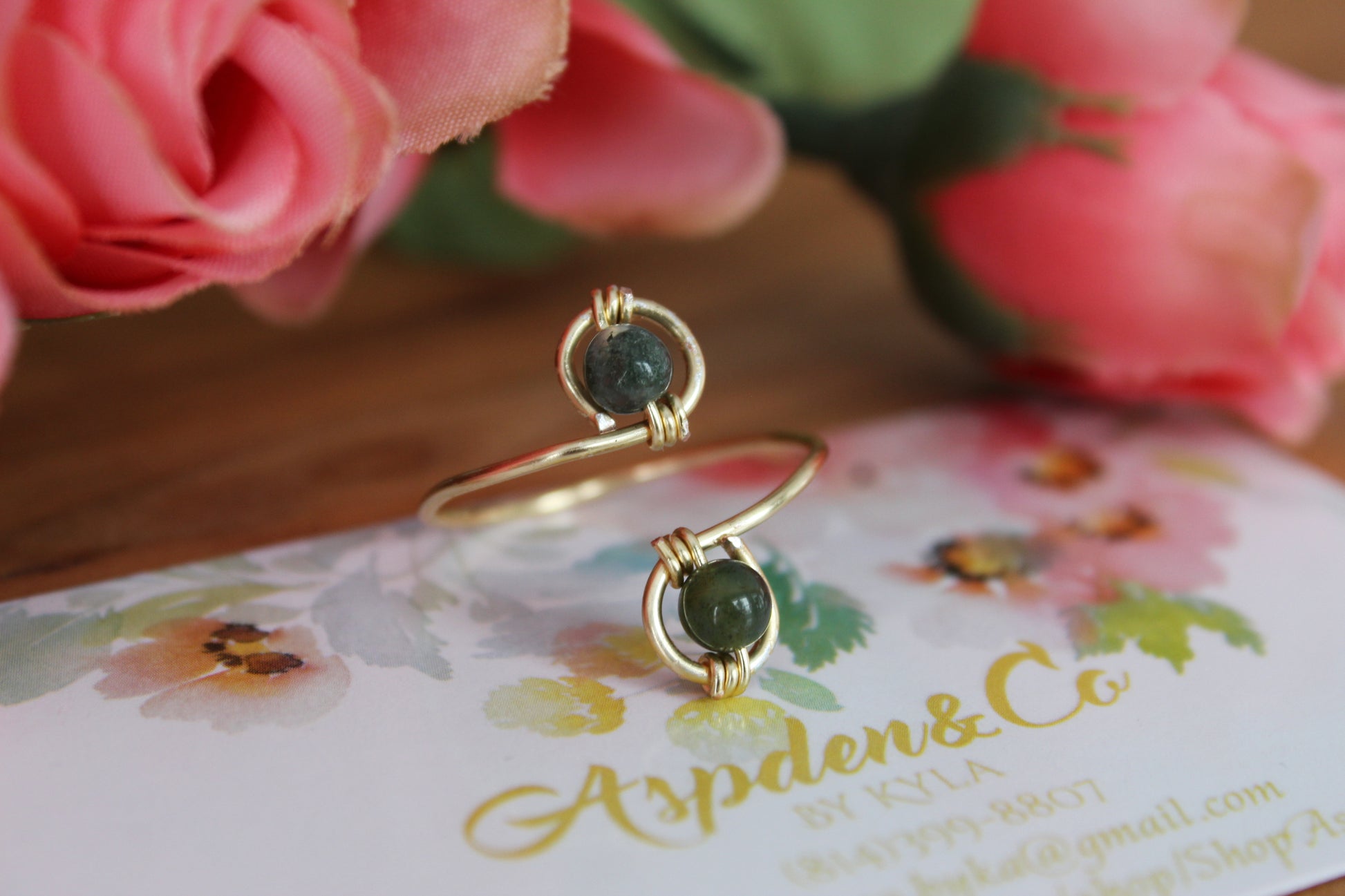 Gold Adjustable Wrap Ring - Aspden & Co Limited Liability Company