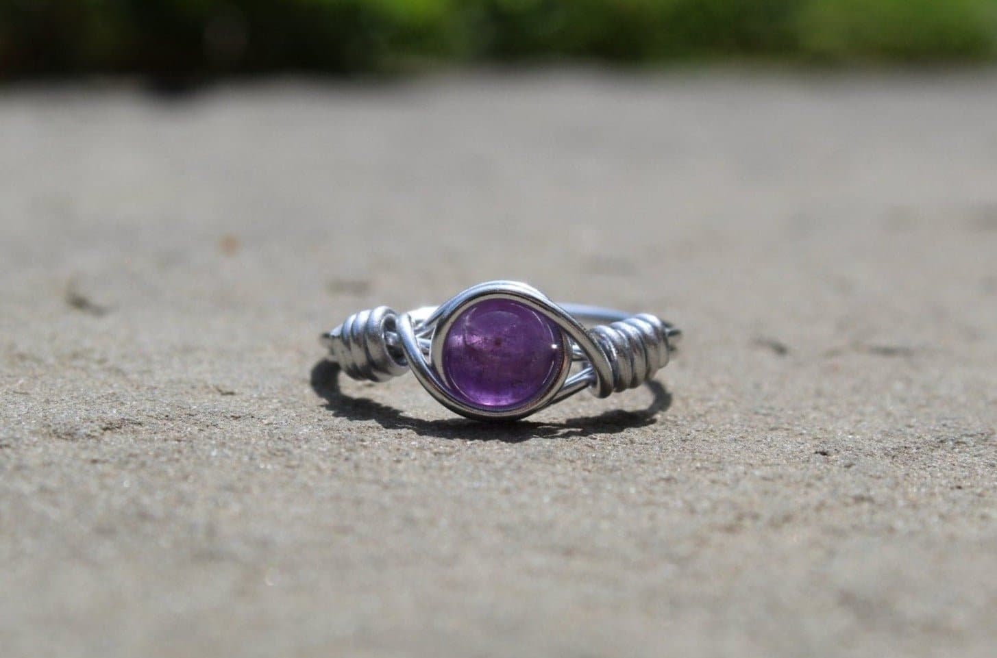 Amethyst Wire Wrapped Ring - Aspden & Co Limited Liability Company