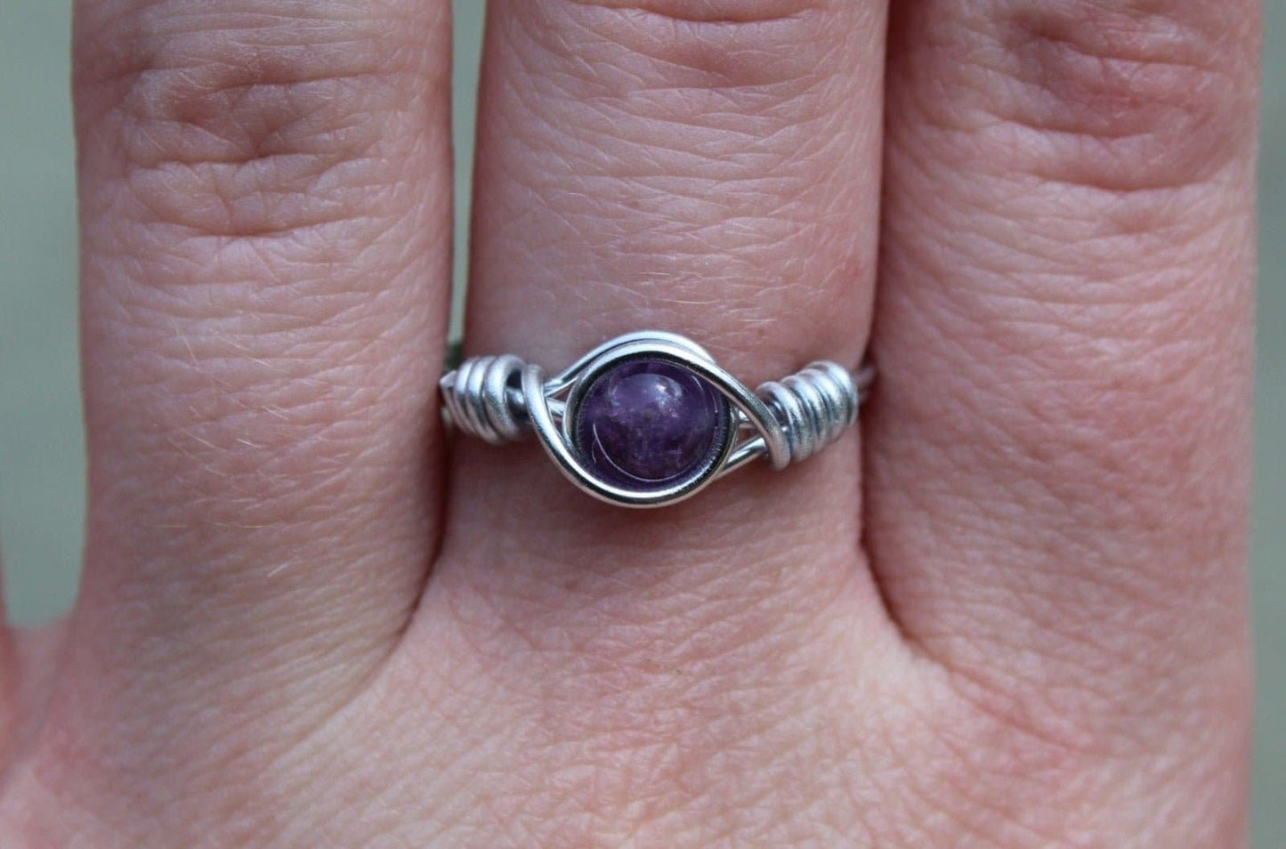 Amethyst Wire Wrapped Ring - Aspden & Co Limited Liability Company