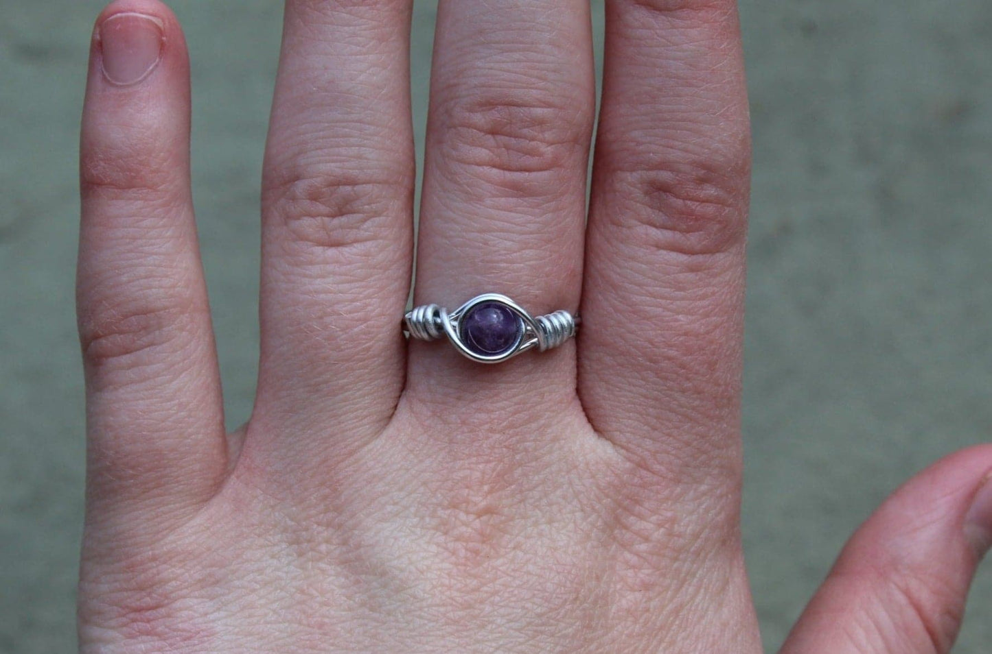 Amethyst Wire Wrapped Ring - Aspden & Co Limited Liability Company