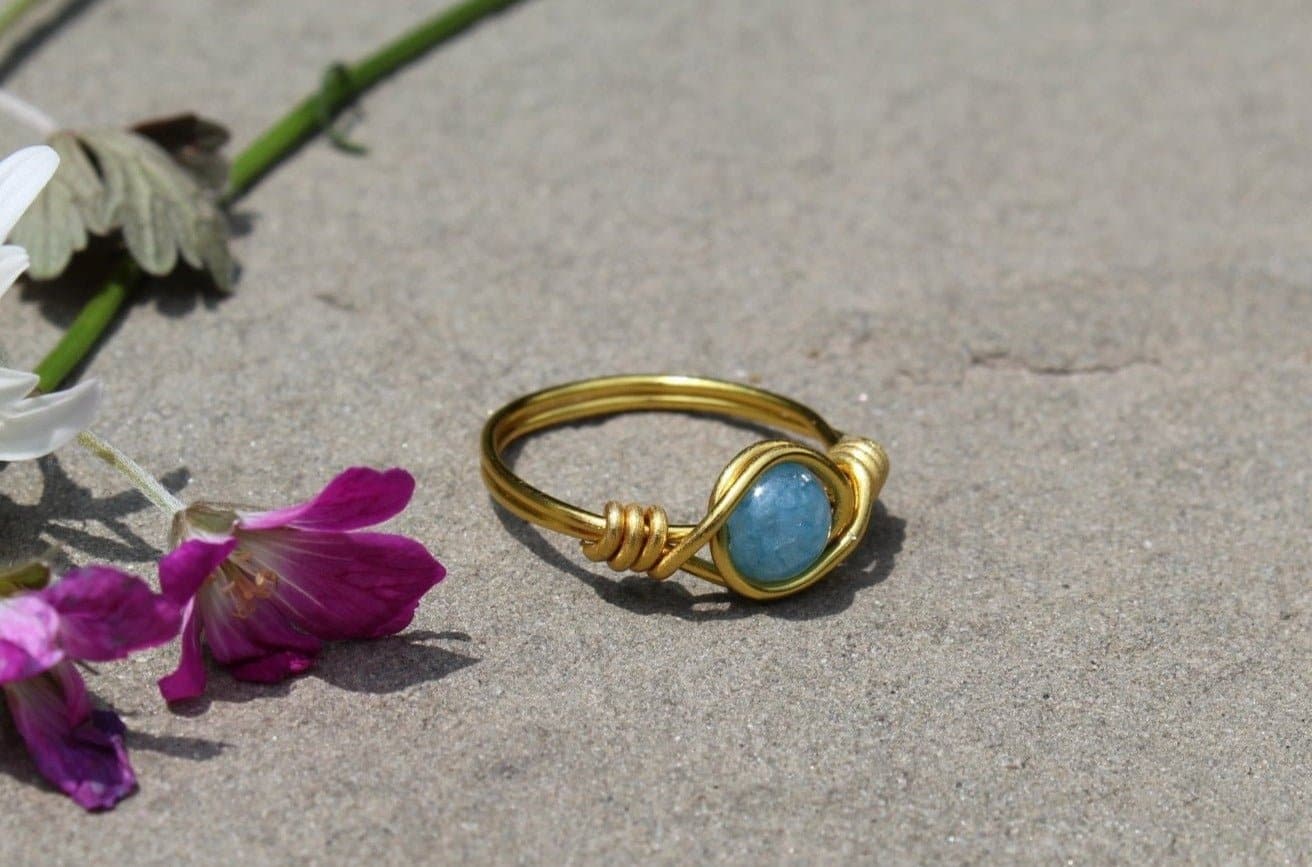 Chalcedony Wire Wrapped Ring - Aspden & Co Limited Liability Company