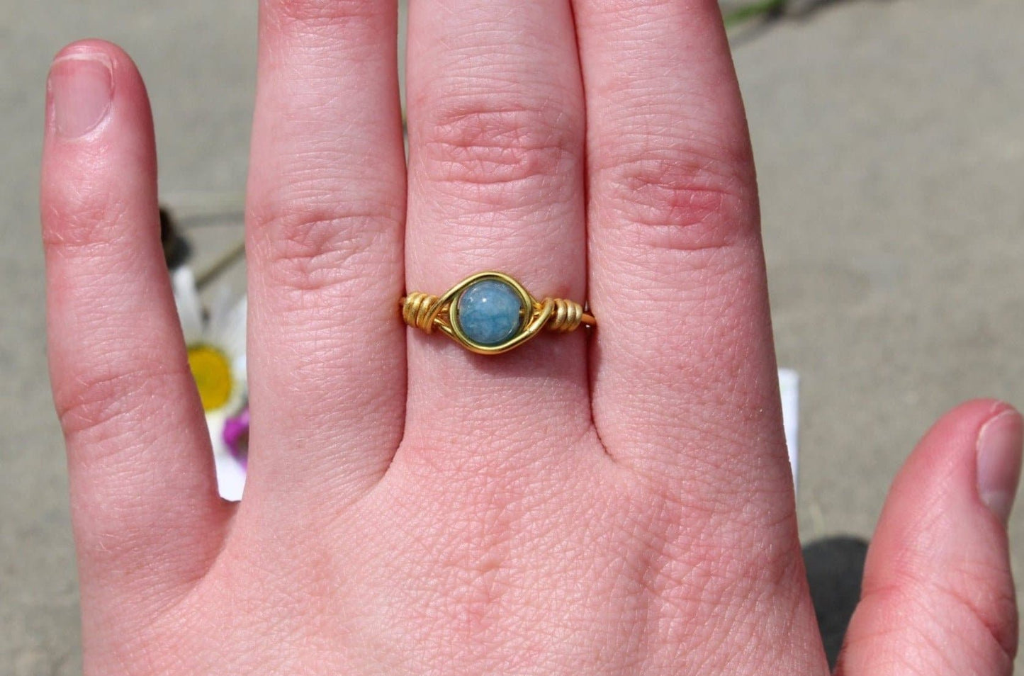 Chalcedony Wire Wrapped Ring - Aspden & Co Limited Liability Company