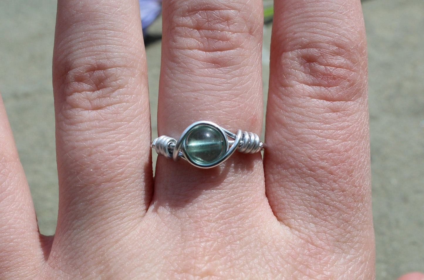 Fluorite Wire Wrapped Ring - Aspden & Co Limited Liability Company