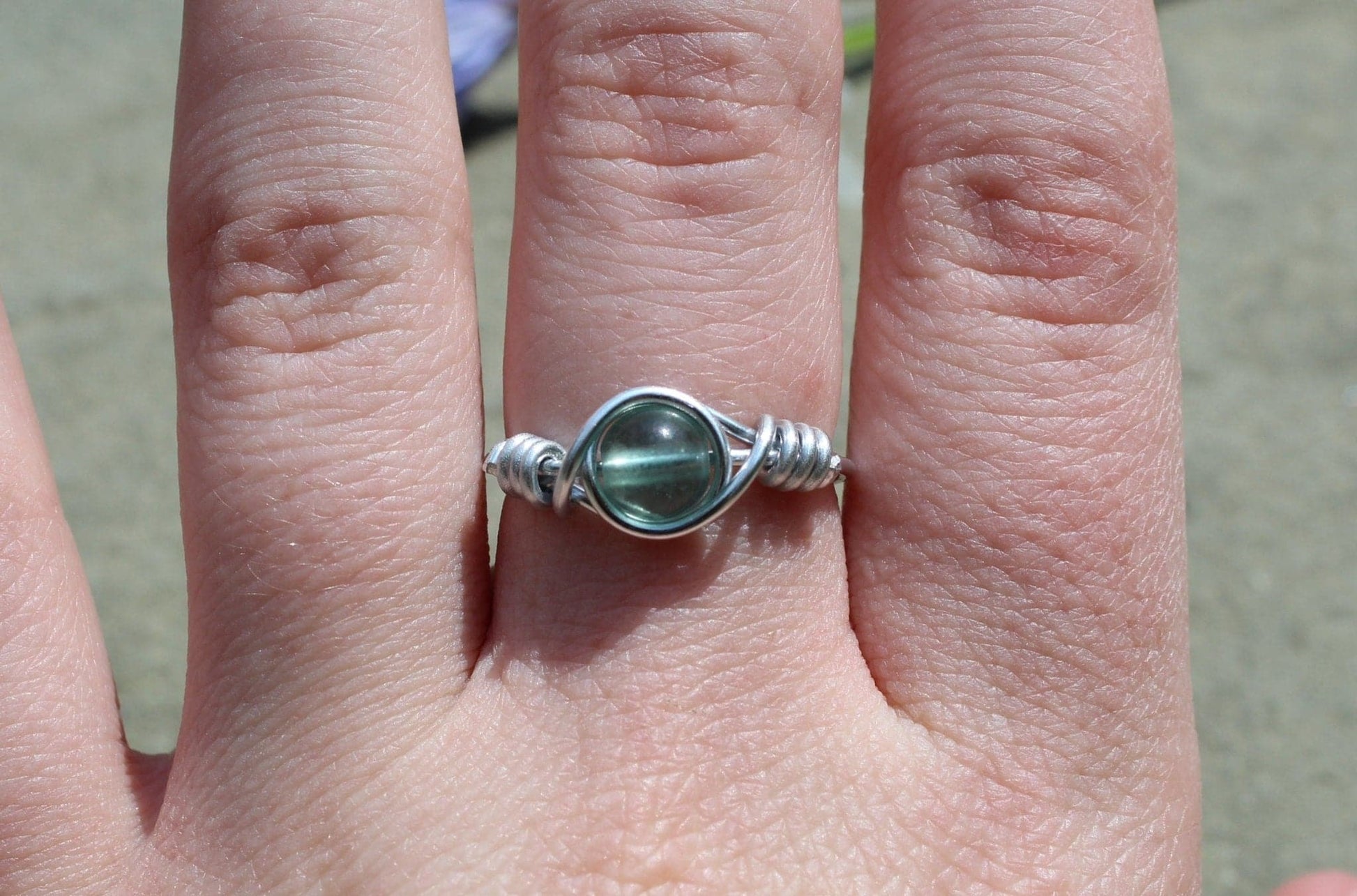 Fluorite Wire Wrapped Ring - Aspden & Co Limited Liability Company