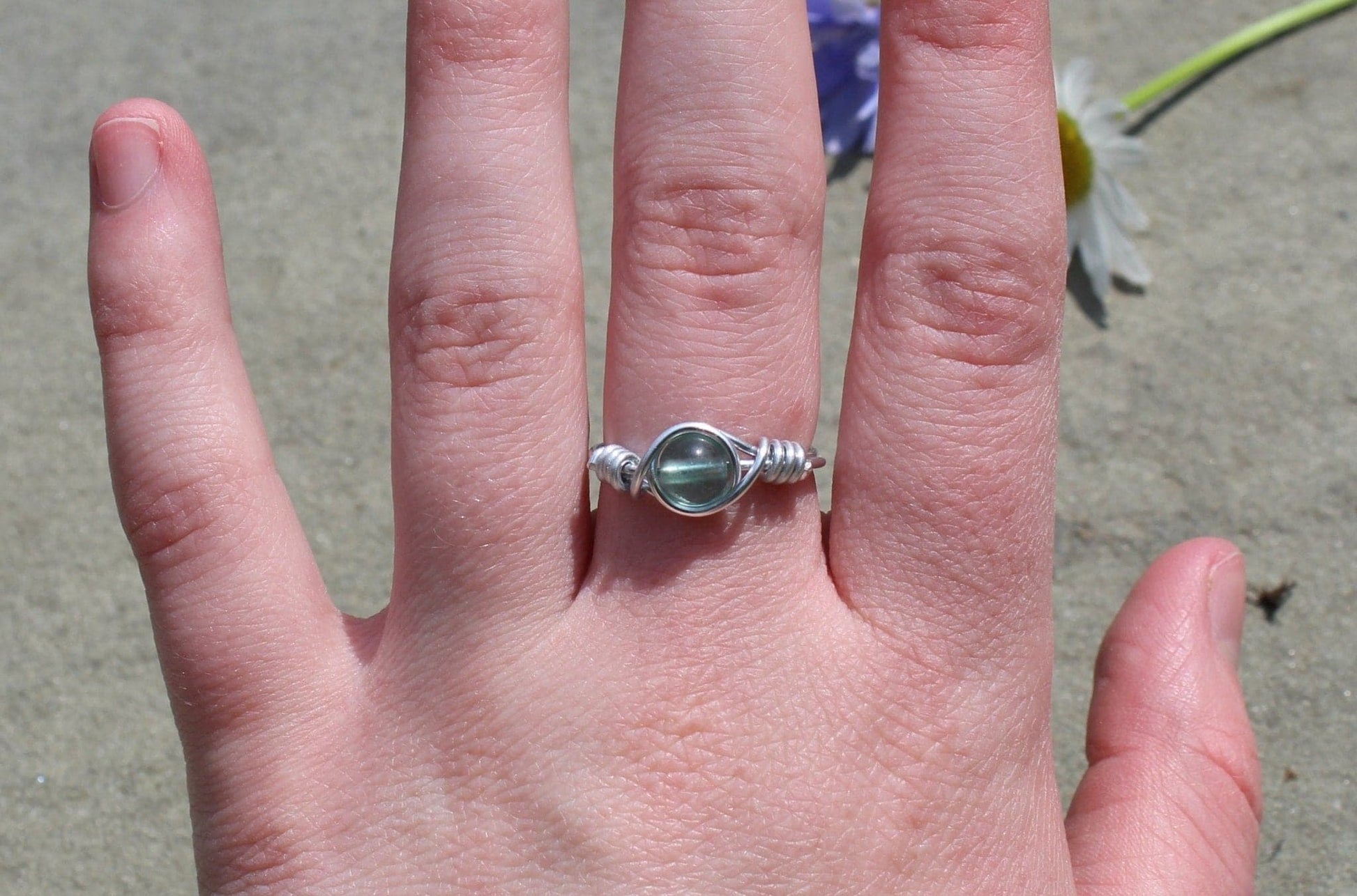 Fluorite Wire Wrapped Ring - Aspden & Co Limited Liability Company