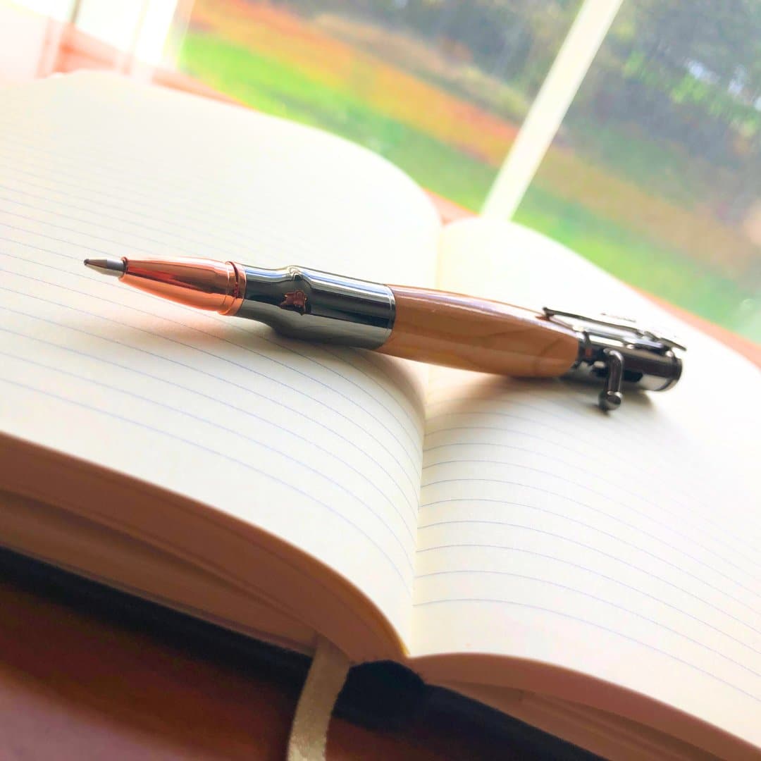 Handmade Cherry Wood Bolt-action Pen - Aspden & Co Limited Liability Company