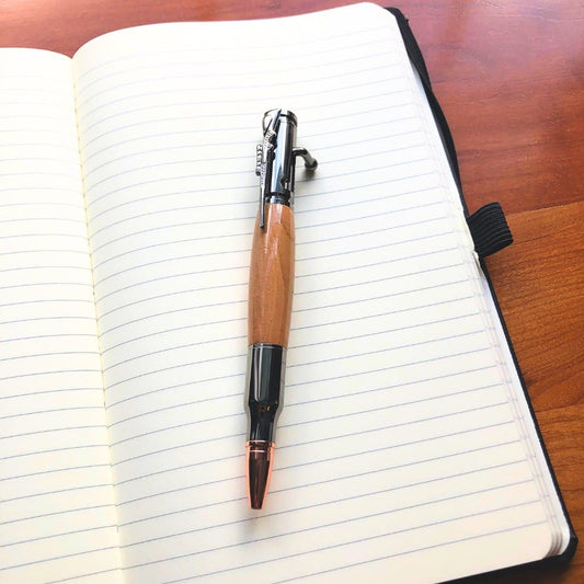 Handmade Cherry Wood Bolt-action Pen - Aspden & Co Limited Liability Company