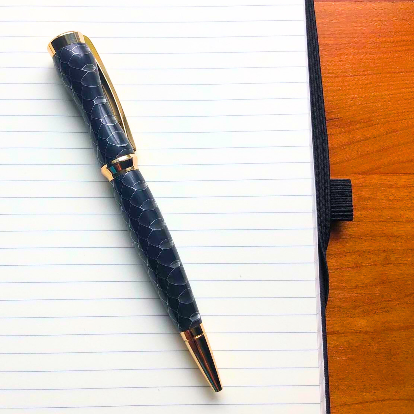 Handmade Acrylic Ballpoint Pen With Honey Comb Design - Aspden & Co Limited Liability Company