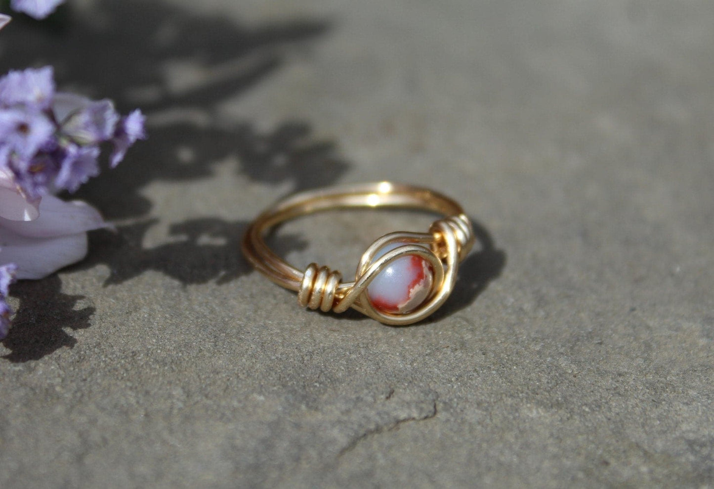 Impression Jasper Wire Wrapped Ring - Aspden & Co Limited Liability Company