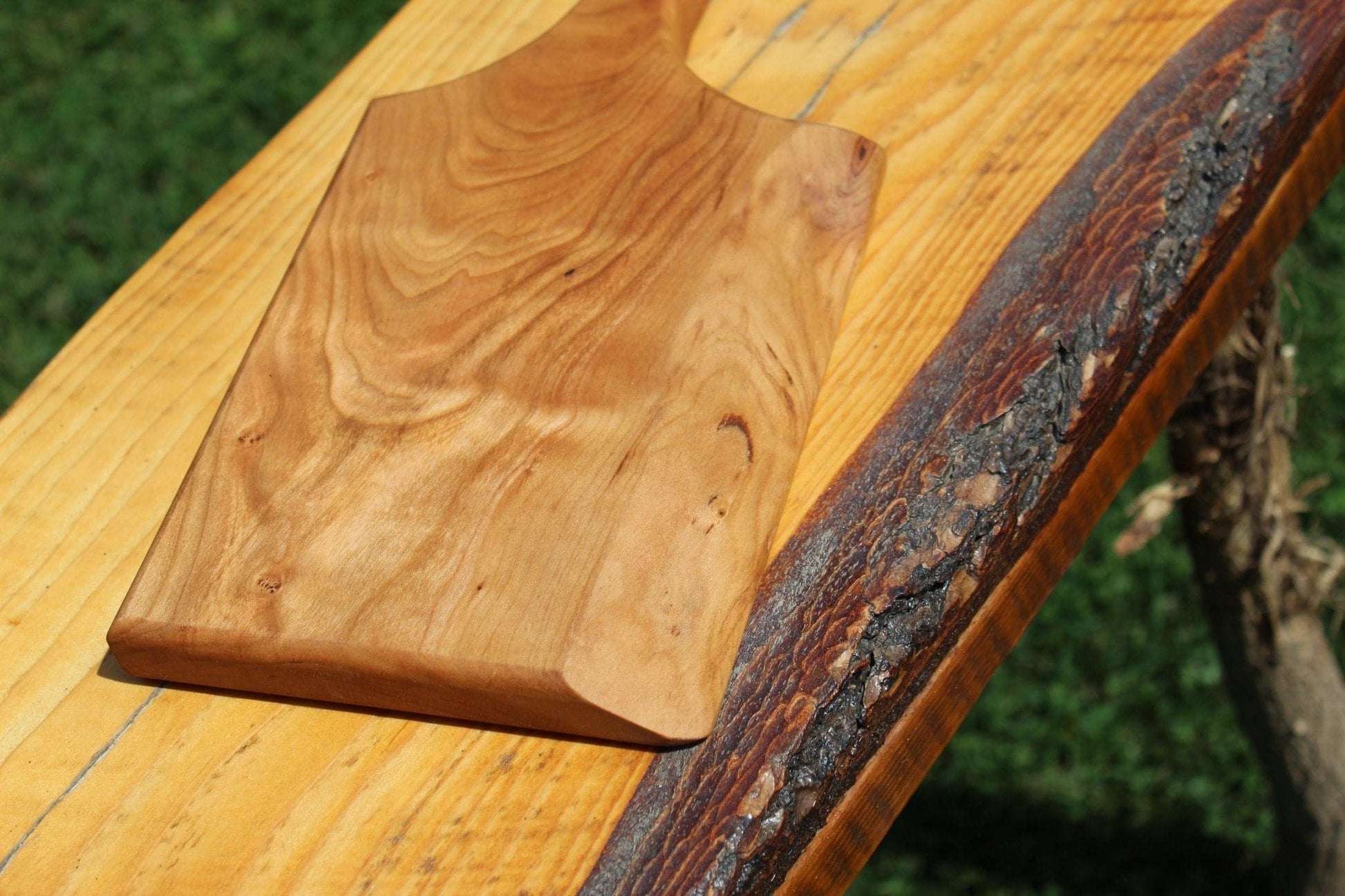 Luxury personalized Cherry Charcuterie board 11 inch by 6 inches - Aspden & Co Limited Liability Company