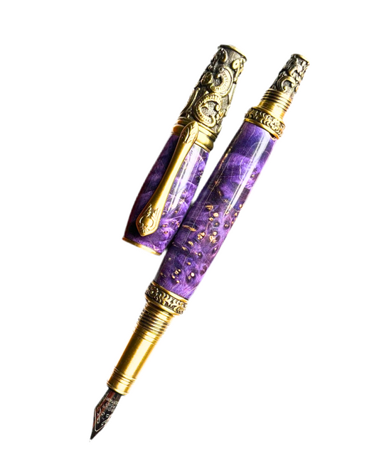 Purple Elder Wood Fountain Pen
