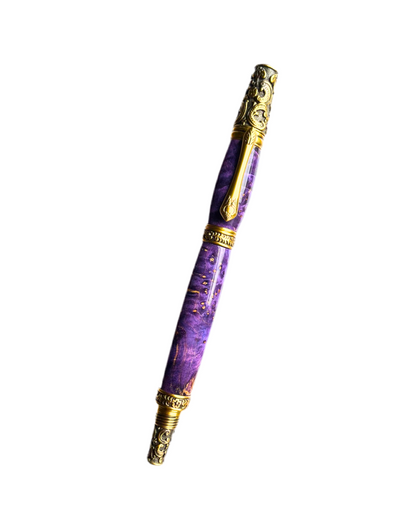 Purple Elder Wood Fountain Pen