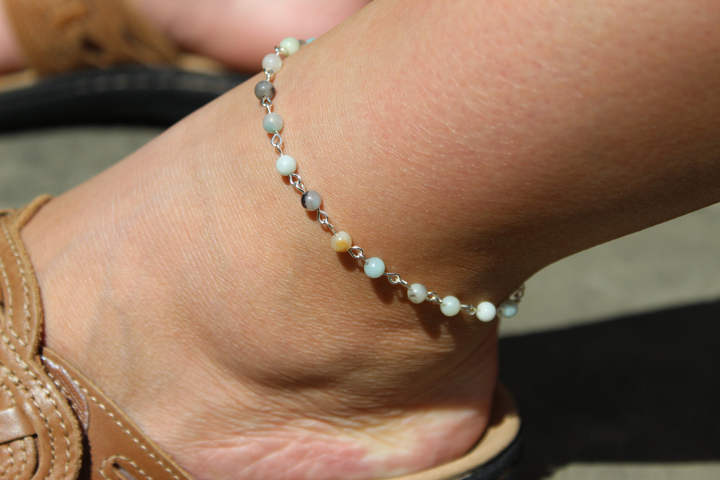 Beaded Wire Anklet