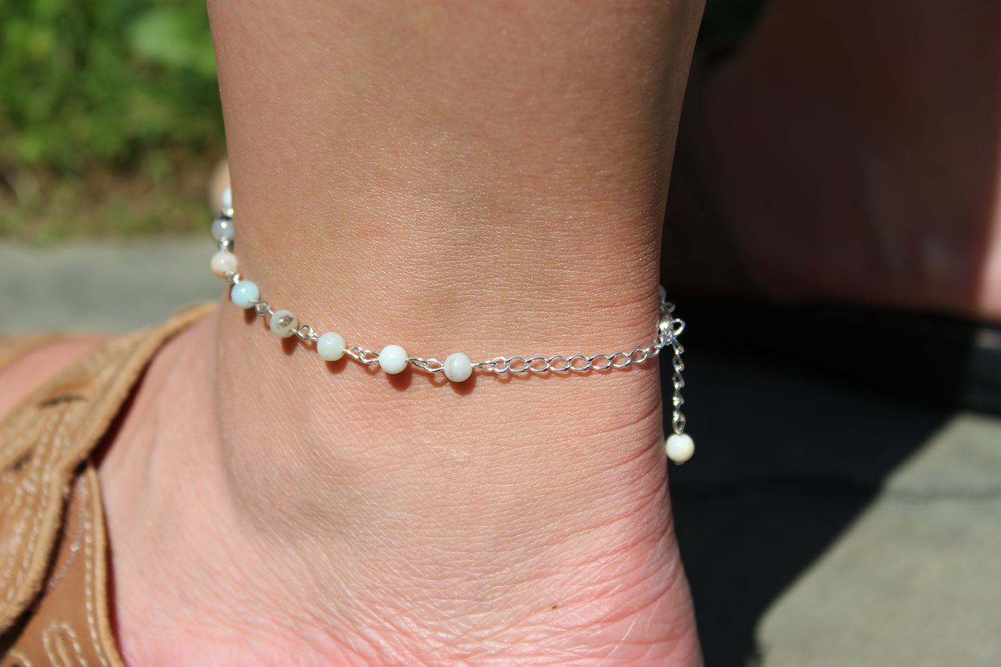 Beaded Wire Anklet