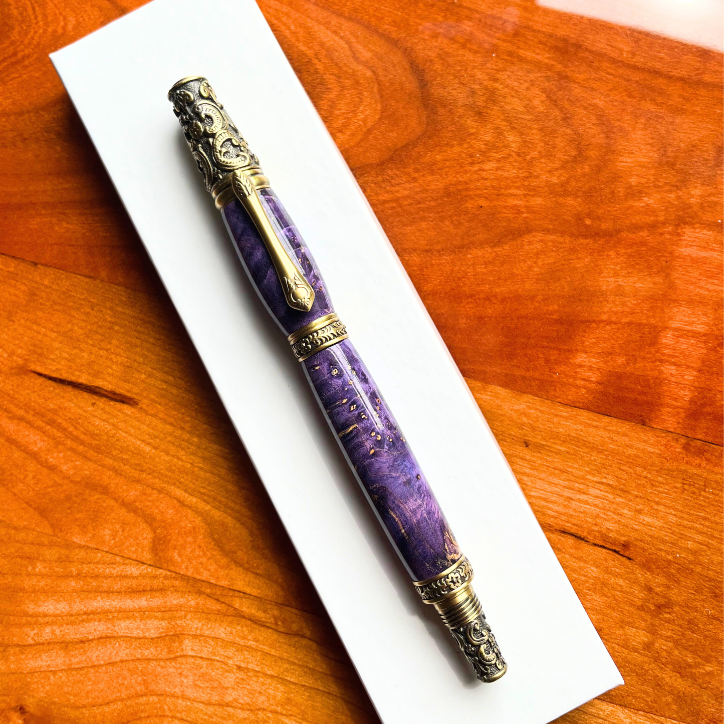Purple Elder Wood Fountain Pen