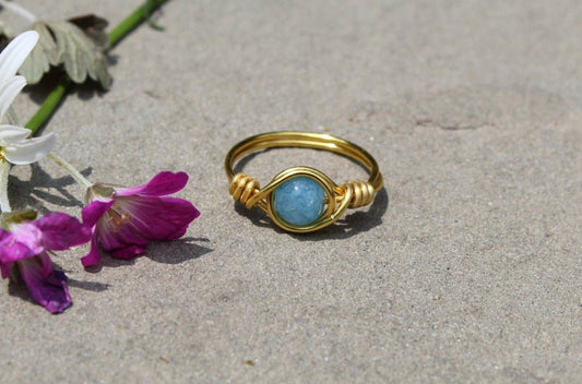 Chalcedony Wire Wrapped Ring - Aspden & Co Limited Liability Company