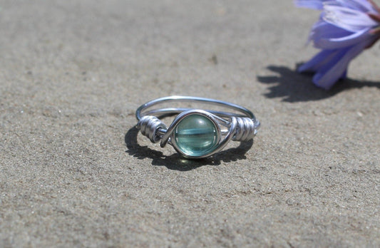 Fluorite Wire Wrapped Ring - Aspden & Co Limited Liability Company