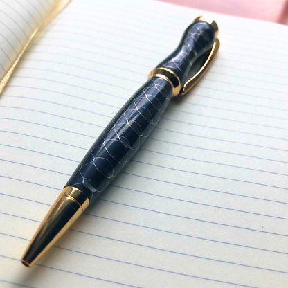 Handmade Acrylic Ballpoint Pen With Honey Comb Design - Aspden & Co Limited Liability Company