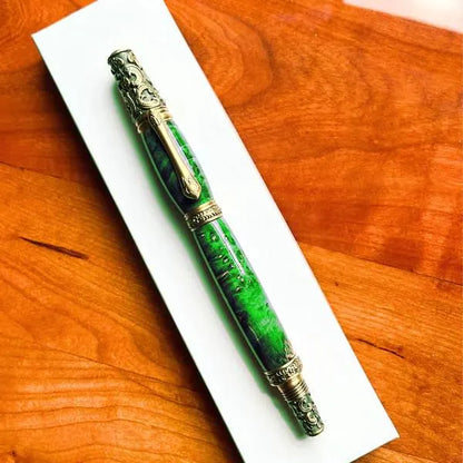 Green Victorian Fountain Pen - Aspden & Co Limited Liability Company
