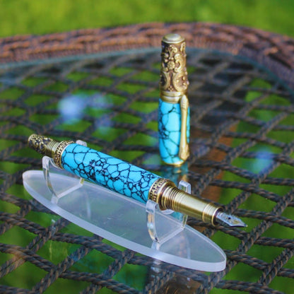 Turquoise Fountain Pen - Aspden & Co Limited Liability Company
